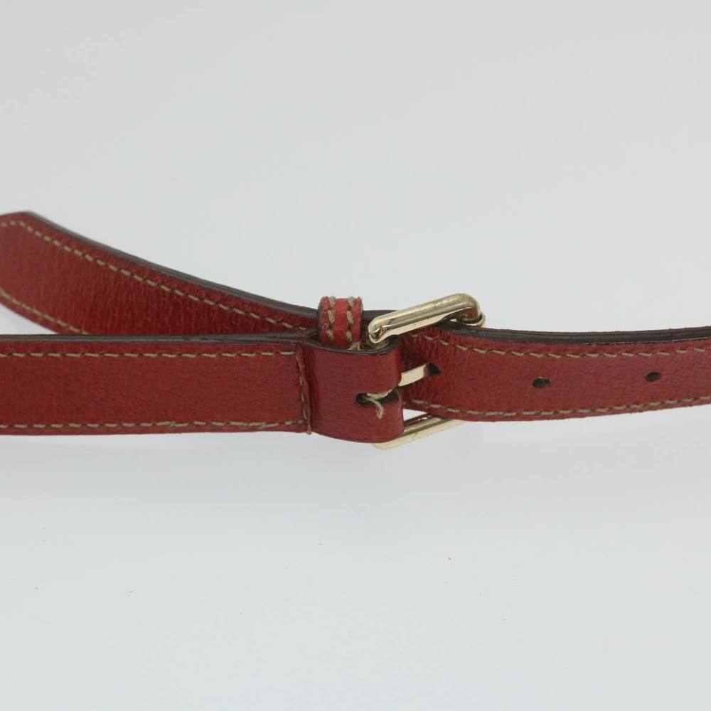 GUCCI GG Canvas Sherry Line Shoulder Bag Navy Red 144388 Auth ki3671 - Picture 8 of 16